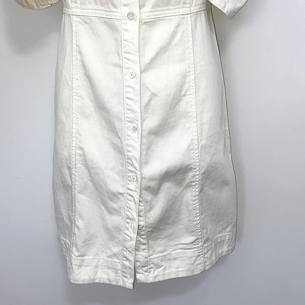 Frame Dress White Mini Cotton Nwot  SP - Picture 4 of 7